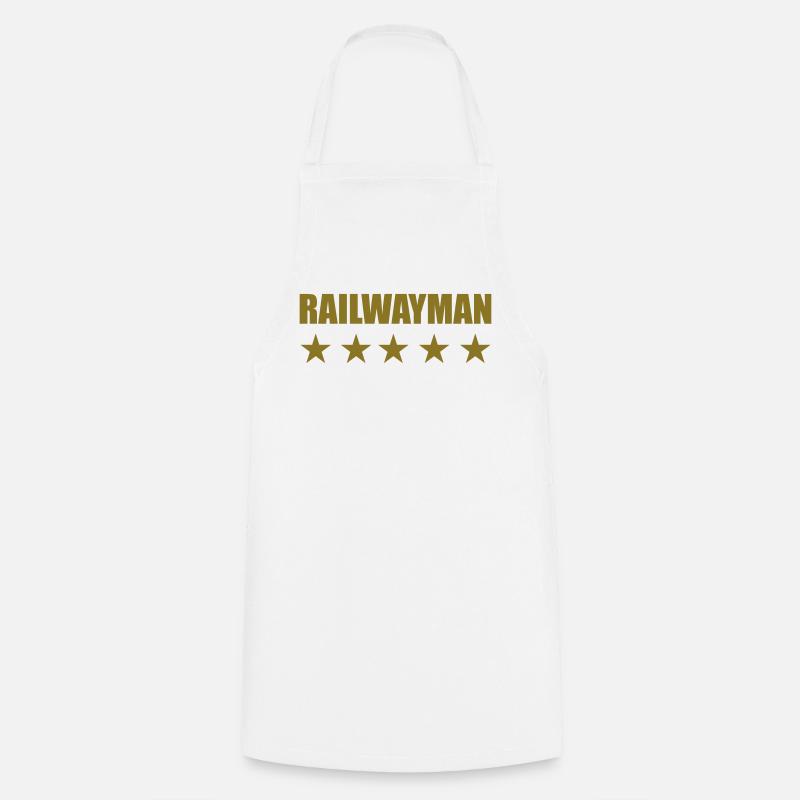 Cheminot / Chemin de fer / Train / Metro - Tablier de cuisine - blanc