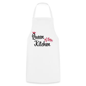 Queen of the Kitchen - Kochschürze - Weiß - Vorne - AI Model Male 185 dark (185cm)