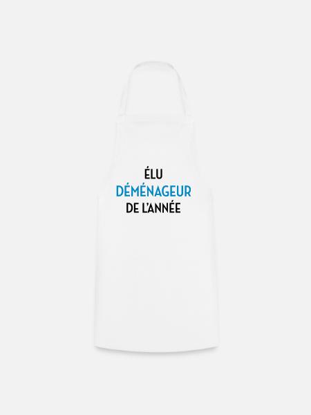 Déménageur / Déménagement / Déménager / Camion - Tablier de cuisine - blanc