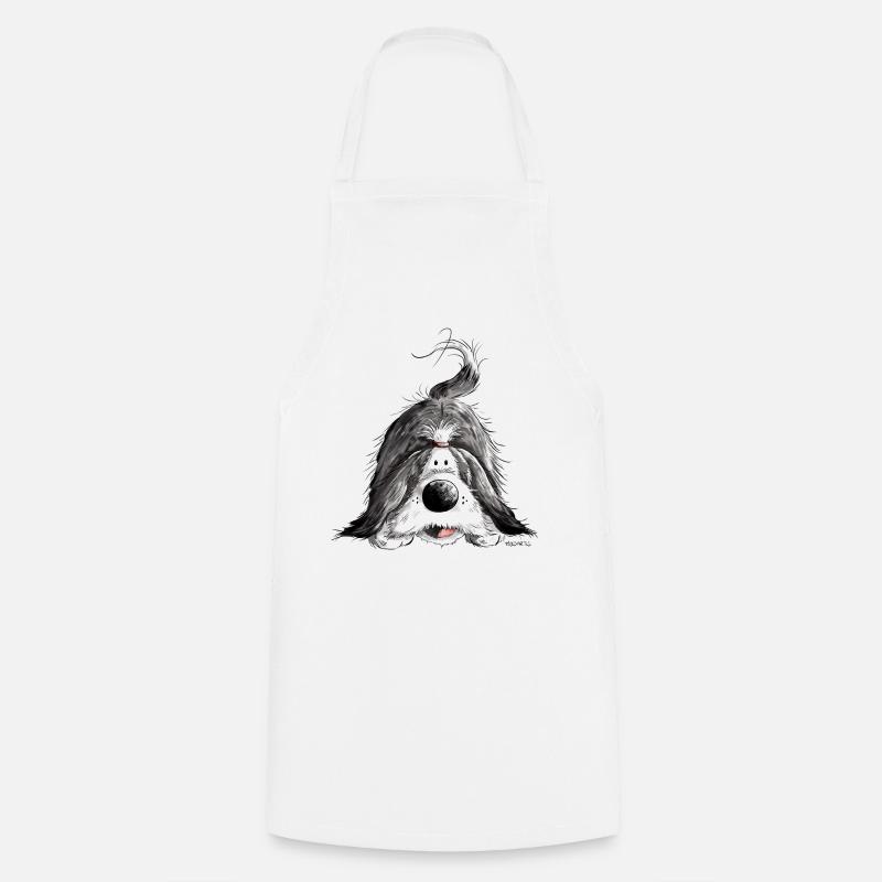 Bearded Collie - Tablier de cuisine - blanc