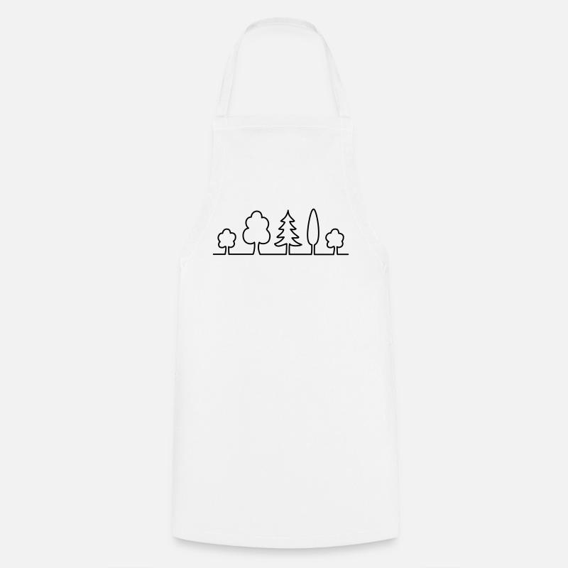 tree - Cooking Apron - white