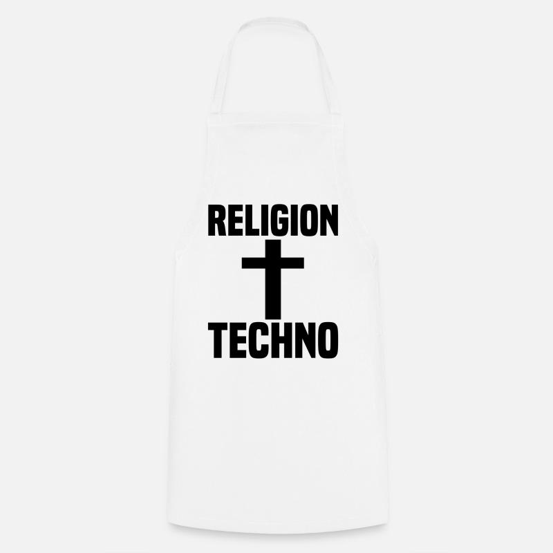 Techno - Tablier de cuisine - blanc