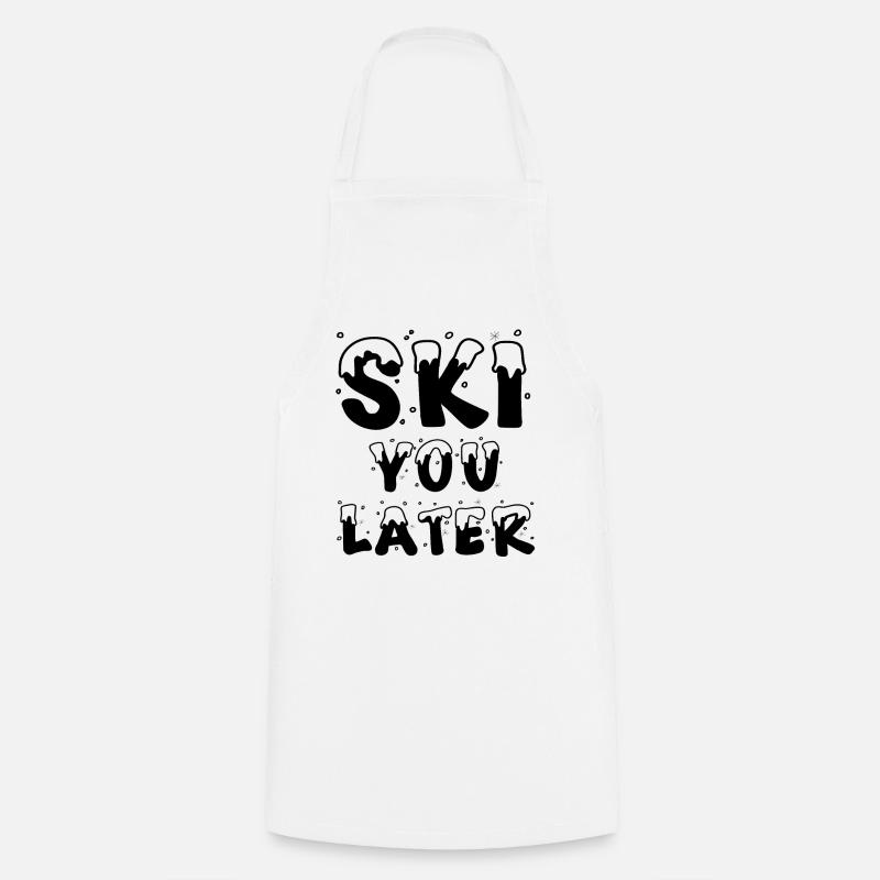 Ski You Later - Cooking Apron - white