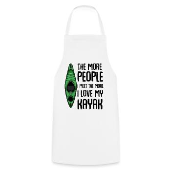Kayak Drôles de proverbes cajak cadeau - Tablier de cuisine - blanc - Devant - AI Model Male 185 dark (185cm)