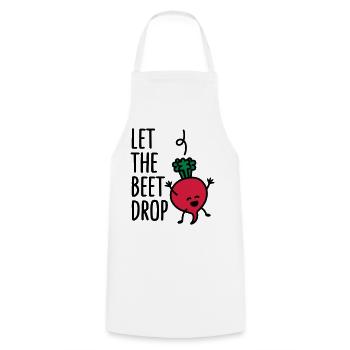 Let the beet drop - Cooking Apron - white - Front - AI Model Male 185 dark (185cm)