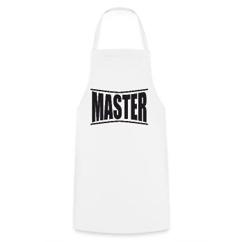 master slave bdsm bondage dominates mistress fetish - Cooking Apron - white - Front - AI Model Male 185 dark (185cm)
