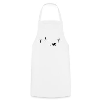 Divers ECG - Cooking Apron - white - Front - AI Model Male 185 dark (185cm)