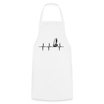 Windsurfers ECG - Cooking Apron - white - Front - AI Model Male 185 dark (185cm)