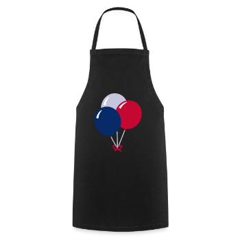 Luftballons - Kochschürze - Schwarz - Vorne - AI Model Male 185 dark (185cm)