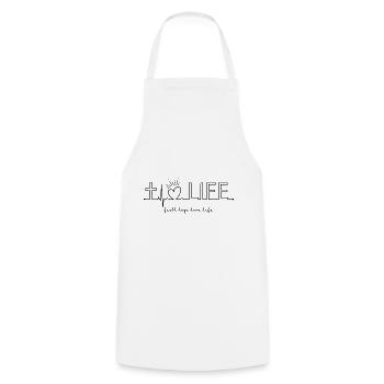 Christian Christian Church Religion Life - Cooking Apron - white - Front - AI Model Male 185 dark (185cm)