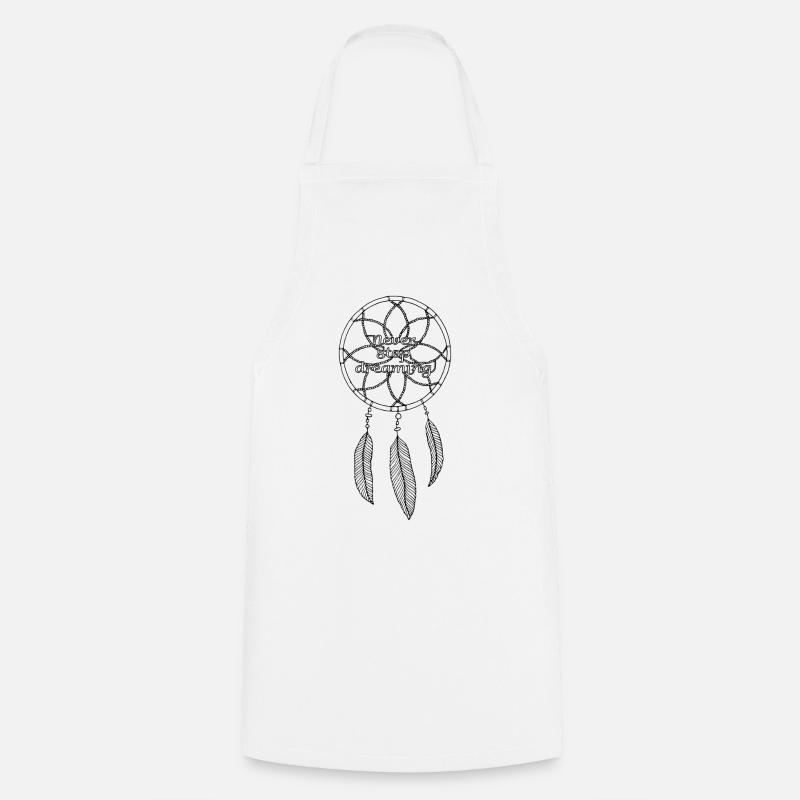 Boho Dreamcatcher Dream Catcher - Tablier de cuisine - blanc