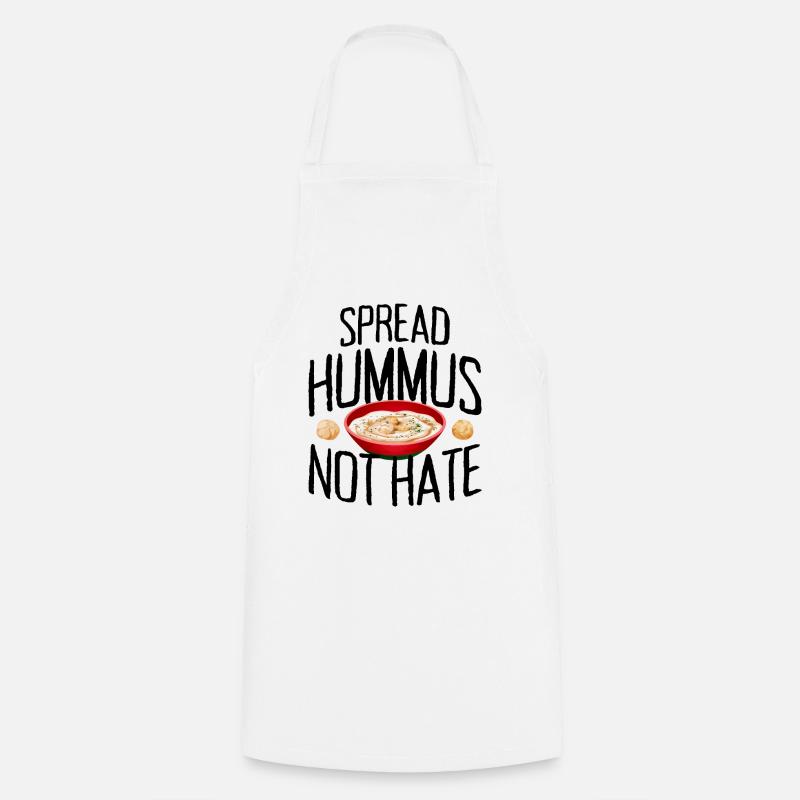 Faites-vous plaisir avec le végétalien Hummus Not Hate - Tablier de cuisine - blanc