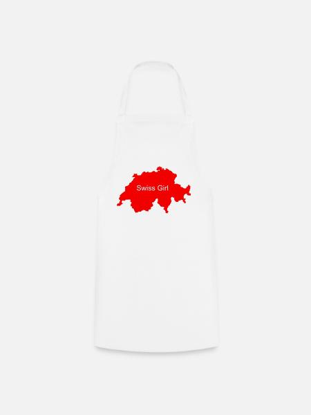 Swiss Girl - Kochschürze - Weiß