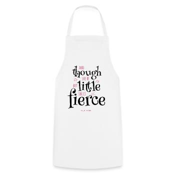 Though She Be But Little She Is Fierce Shakespeare - Cooking Apron - white - Front - AI Model Male 185 dark (185cm)
