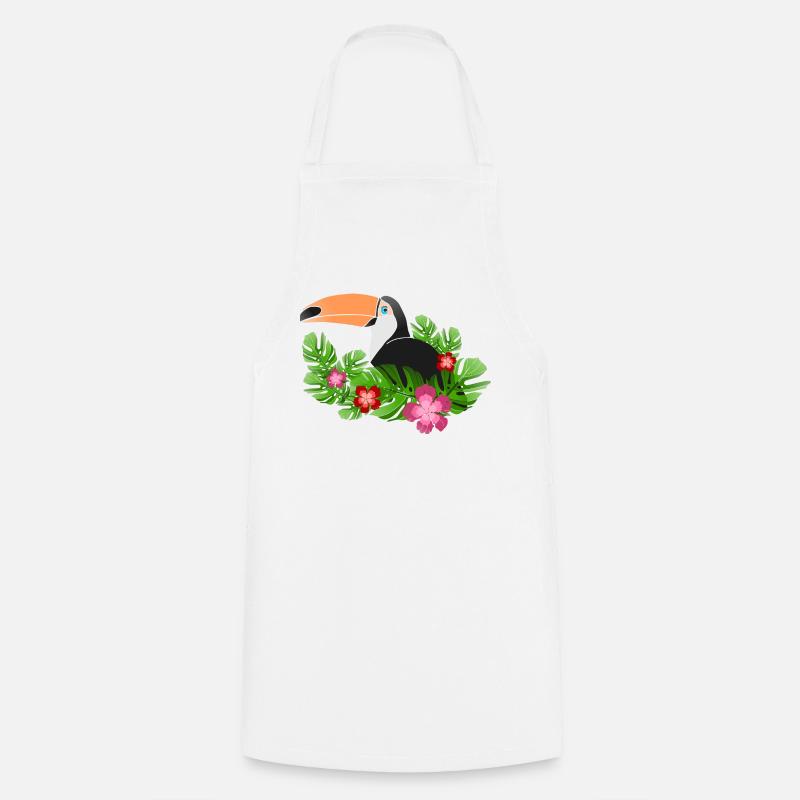 Toucan - Tablier de cuisine - blanc