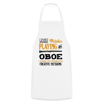 oboe - Cooking Apron - white - Front - AI Model Male 185 dark (185cm)