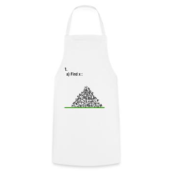 Find X Math Funny - Tablier de cuisine - blanc - Devant - AI Model Male 185 dark (185cm)