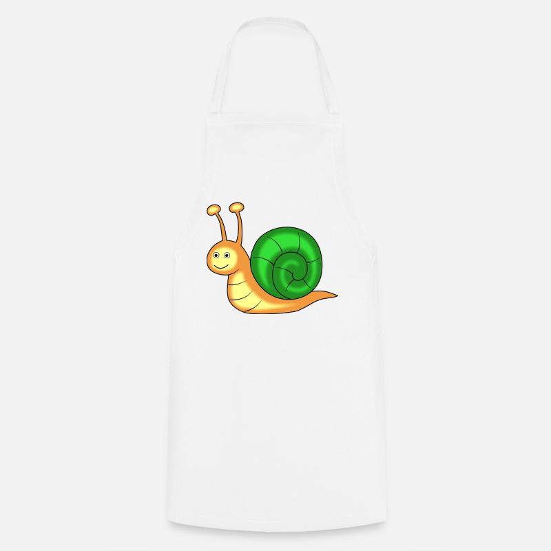 snail - Cooking Apron - white