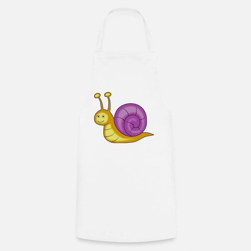 snail - Cooking Apron - white