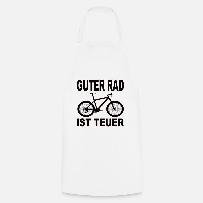 Fahrrad - Kochschürze - Weiß