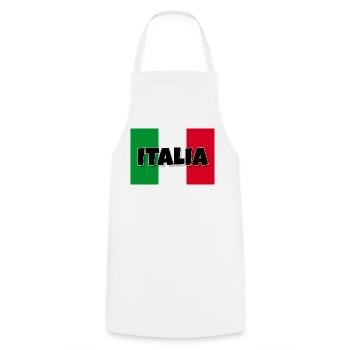 Italia - Flagge von Italien - Kochschürze - Weiß - Vorne - AI Model Male 185 dark (185cm)