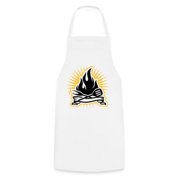 Grill accessories and grill flames - Cooking Apron - white - Front - AI Model Male 185 dark (185cm)
