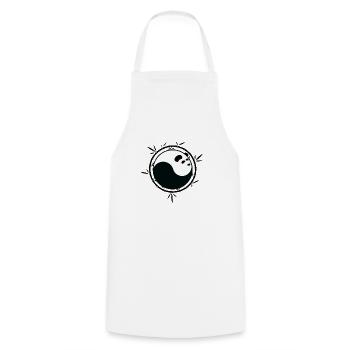 Chemise Panda Yin Yang avec bambou - Tablier de cuisine - blanc - Devant - AI Model Male 185 dark (185cm)