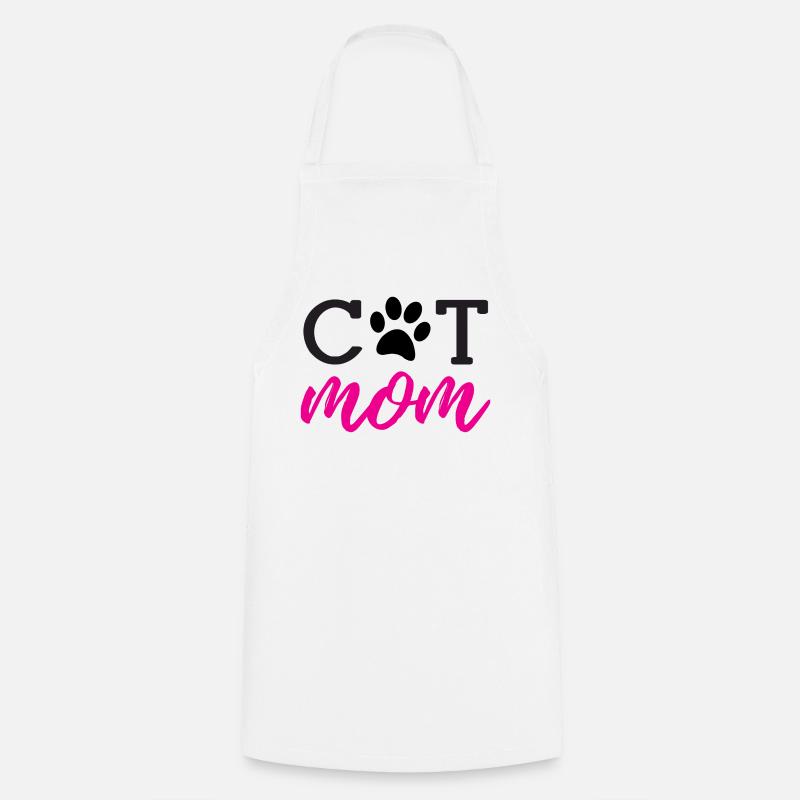 Maman de chat - Tablier de cuisine - blanc