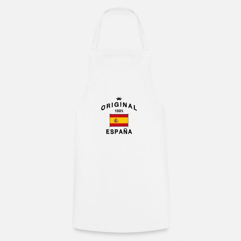 Espagne drapeau espagnol drapeau original - Tablier de cuisine - blanc
