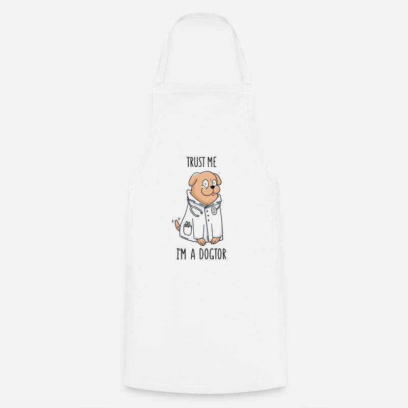 Dogtor - Tablier de cuisine - blanc