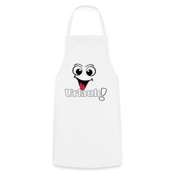 vacances, vacances disant chemise autocollant vacances (25) - Tablier de cuisine - blanc - Devant - AI Model Male 185 dark (185cm)