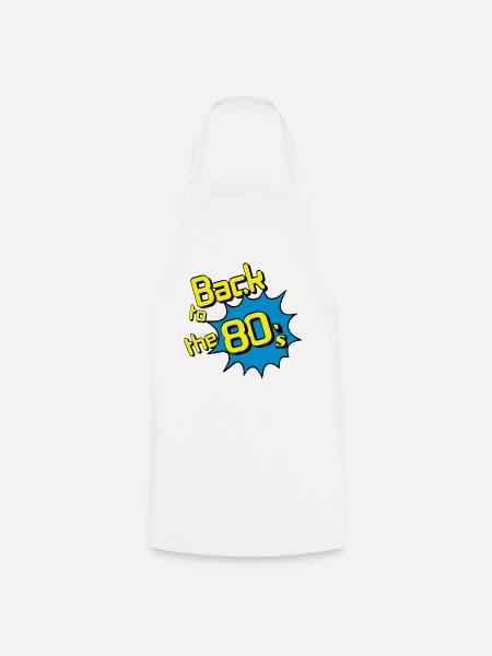 80s party Back to the 80s, 80s cult ... (25) - Cooking Apron - white