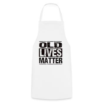 50e anniversaire - Tablier de cuisine - blanc - Devant - AI Model Male 185 dark (185cm)