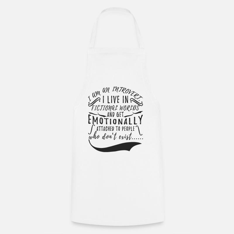 Introverti - Tablier de cuisine - blanc