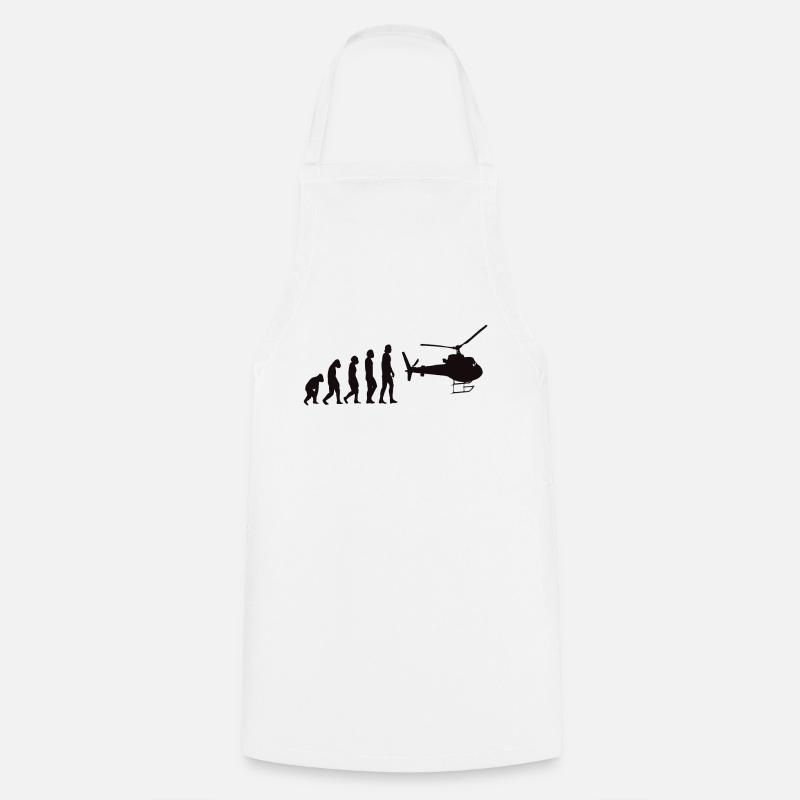 helicopter - Cooking Apron - white
