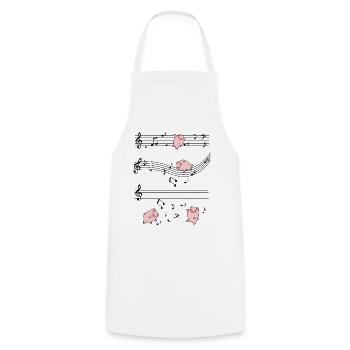 porc - Tablier de cuisine - blanc - Devant - AI Model Male 185 dark (185cm)