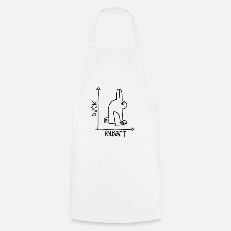 Duck or hare - Cooking Apron - white