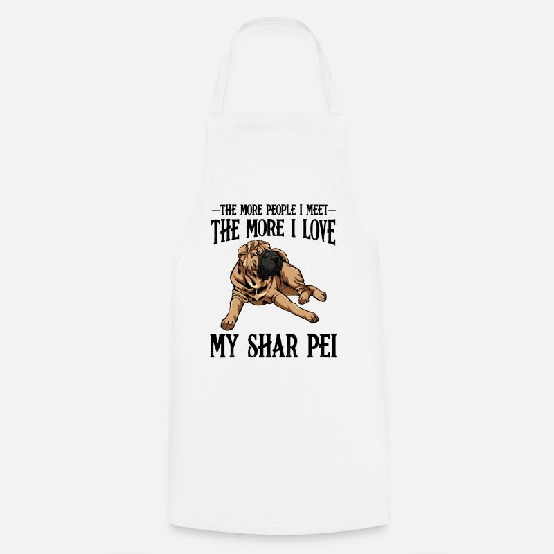 Shar Pei - Tablier de cuisine - blanc
