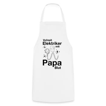 Elektriker Papa - Kochschürze - Weiß - Vorne - AI Model Male 185 dark (185cm)