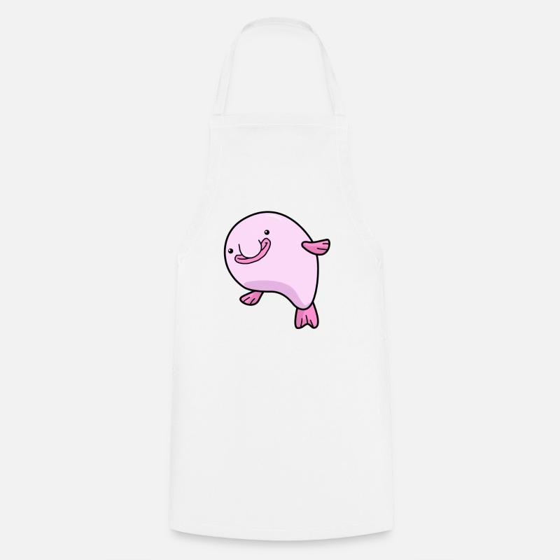 Blobfish Sticker Blobfish Idée cadeau Blobfish - Tablier de cuisine - blanc