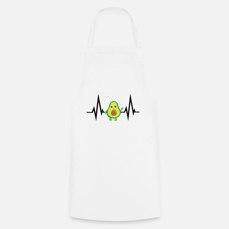 Avocado - Kochschürze - Weiß