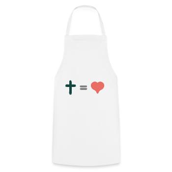 Hope God & Christian Clothing - Cooking Apron - white - Front - AI Model Male 185 dark (185cm)