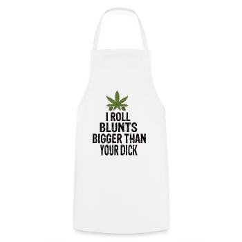 Pot fumigène - Tablier de cuisine - blanc - Devant - AI Model Male 185 dark (185cm)