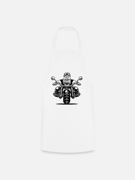 Motorradfahrer Chopper Motorräder Biker Cool - Kochschürze - Weiß