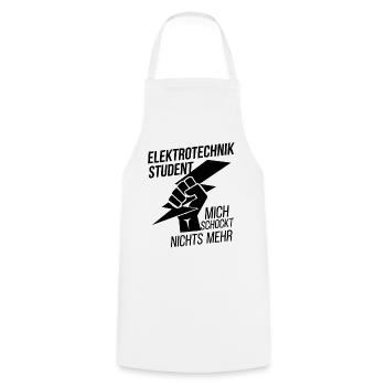 Elektrotechnik Student - Kochschürze - Weiß - Vorne - AI Model Male 185 dark (185cm)