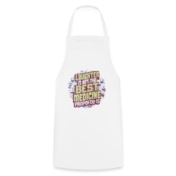 doctor - Cooking Apron - white - Front - AI Model Male 185 dark (185cm)