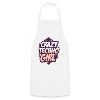 Techno - Tablier de cuisine - blanc - Devant - AI Model Male 185 dark (185cm)