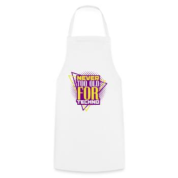 Techno - Cooking Apron - white - Front - AI Model Male 185 dark (185cm)