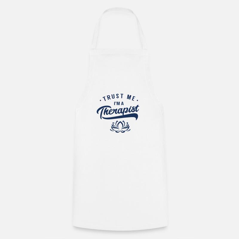 therapist - Cooking Apron - white
