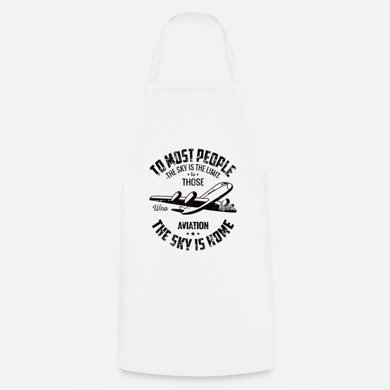 plane - Cooking Apron - white